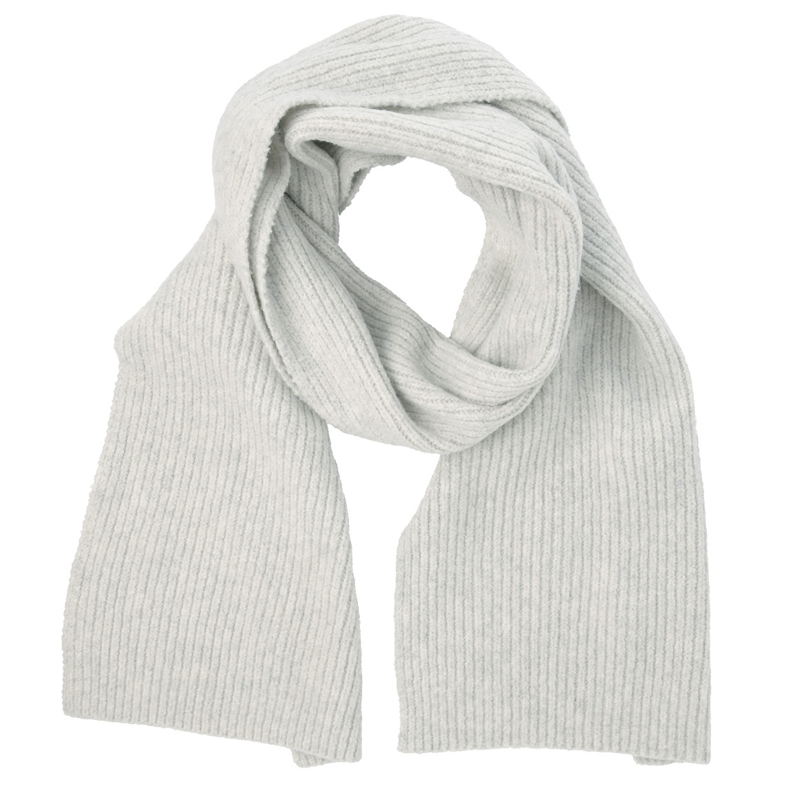 Damen Strickschal mit Rippstruktur