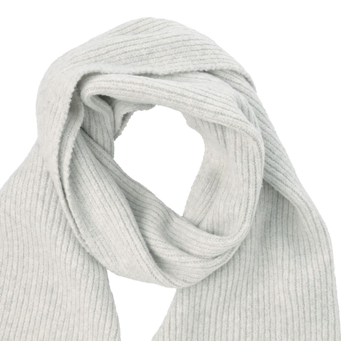 Damen Strickschal mit Rippstruktur