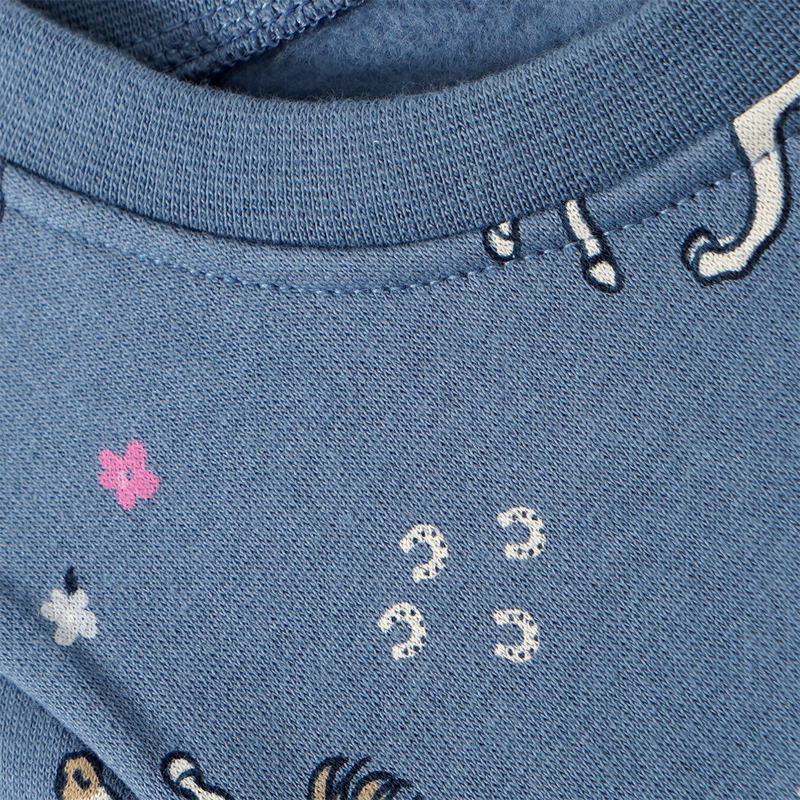 Mädchen Sweatkleid mit Pferde-Allover