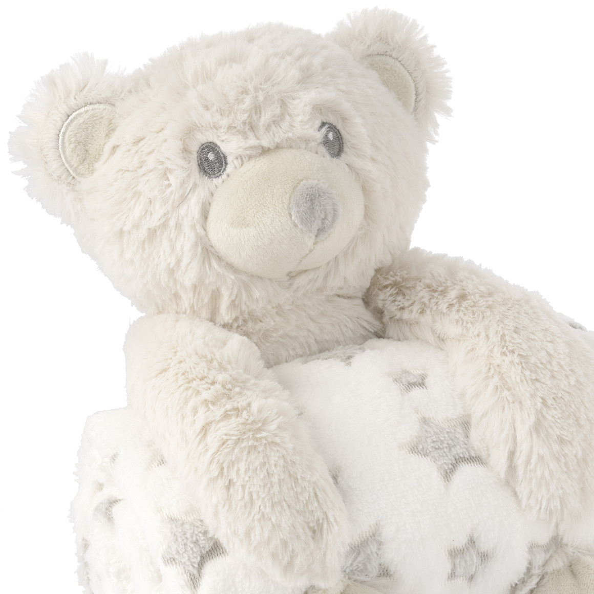 Plüschteddy mit Decke