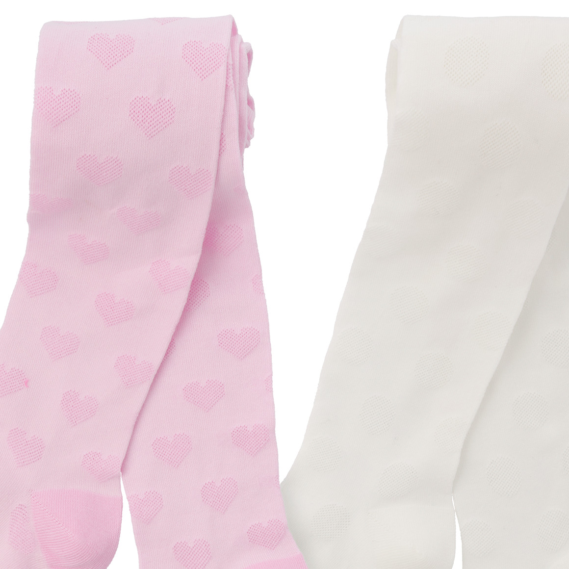 2 Mädchen Strumpfhosen mit Ajour-Muster