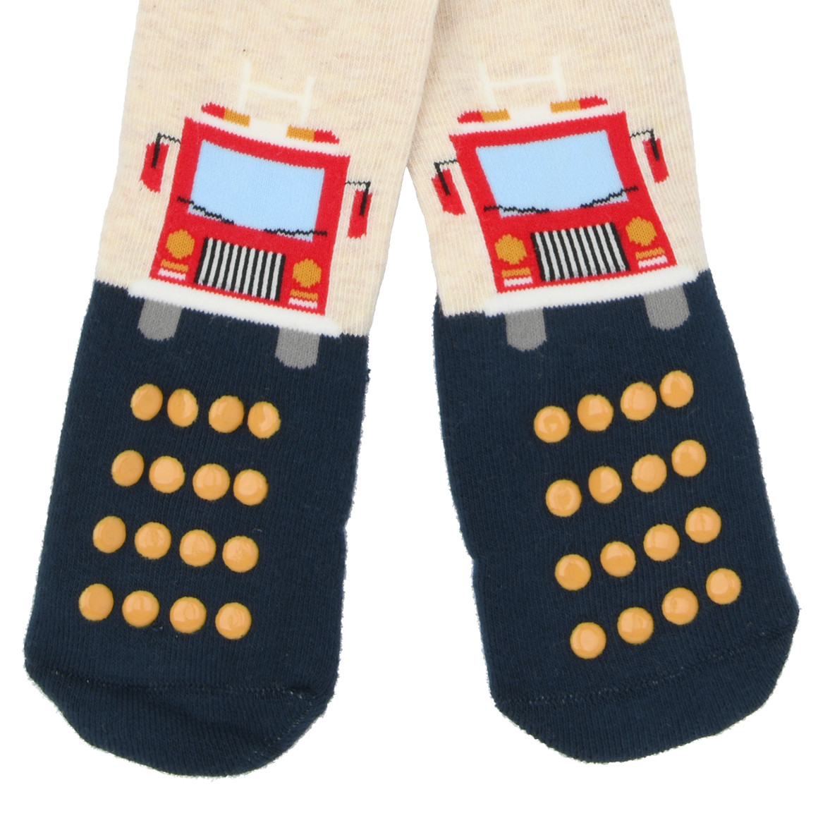 Baby Krabbelstrumpfhose mit Feuerwehr-Motiv