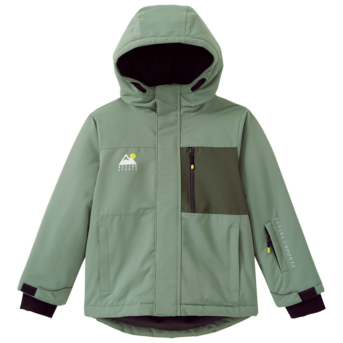 Kinder Schneejacke in Unifarben
