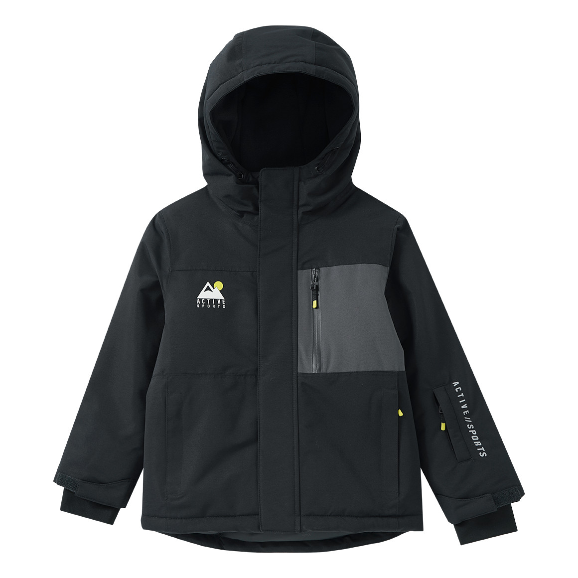 Kindersneeuwjas in effen kleur