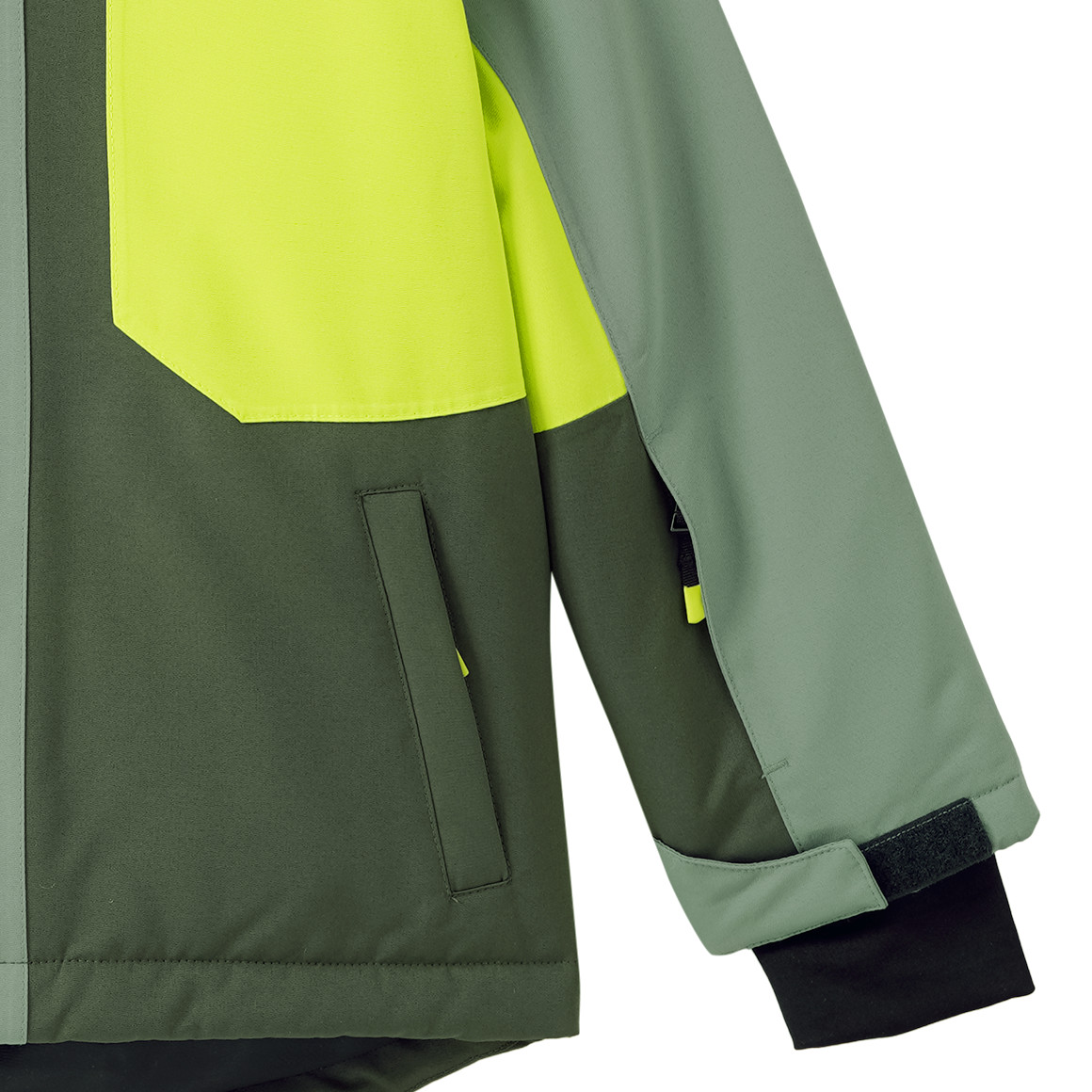 Sneeuwjas voor kinderen met colour blocking