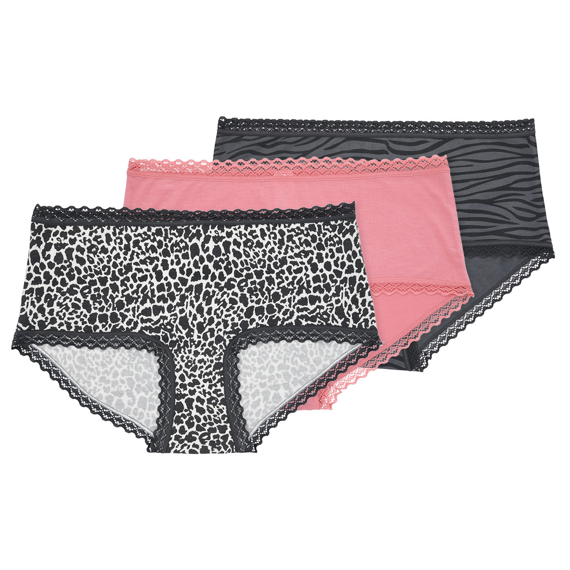 3 Damen Hipster mit Spitze