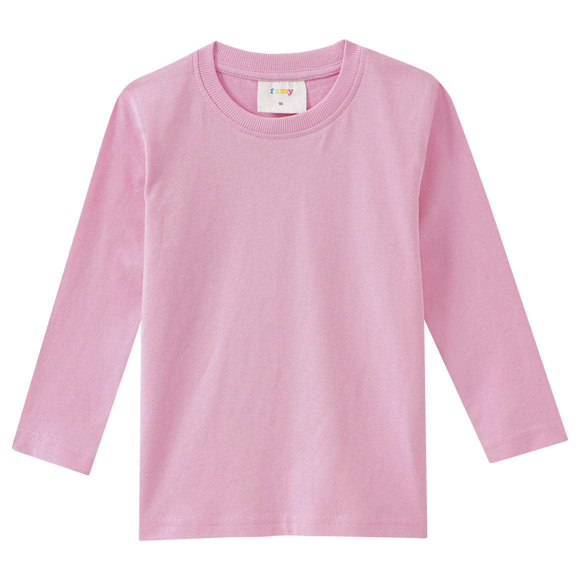 Mädchen Langarmshirt im Basic-Look