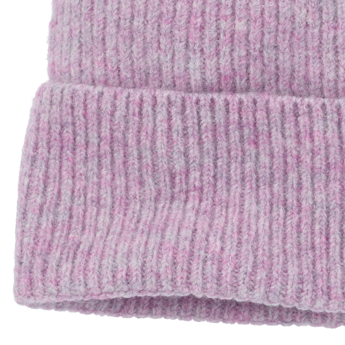 Jela London Damen Strickmütze Mit Ripp-Optik & Fellbommel – Breite Krempe, Einheitsgröße, 100% Acryl