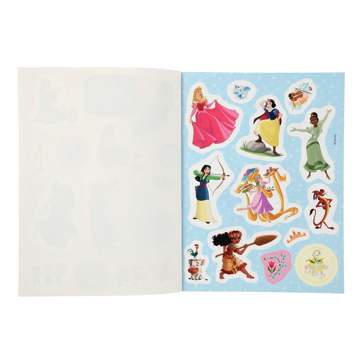 Disney Prinzessin Stickerspaß mit 24 Seiten