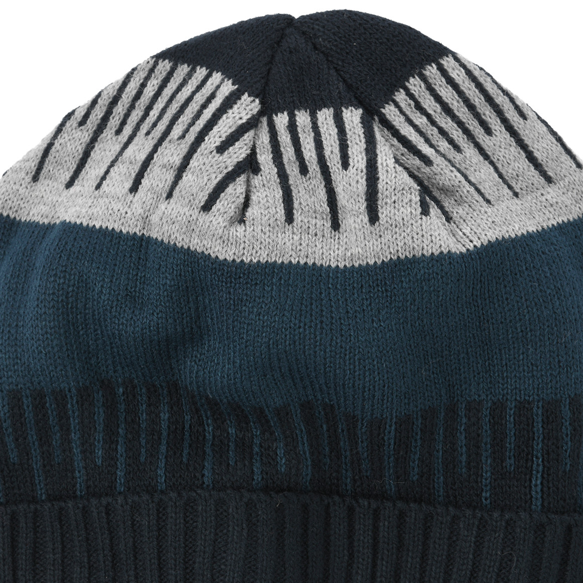 Jungen Strickmütze mit grafischem Muster