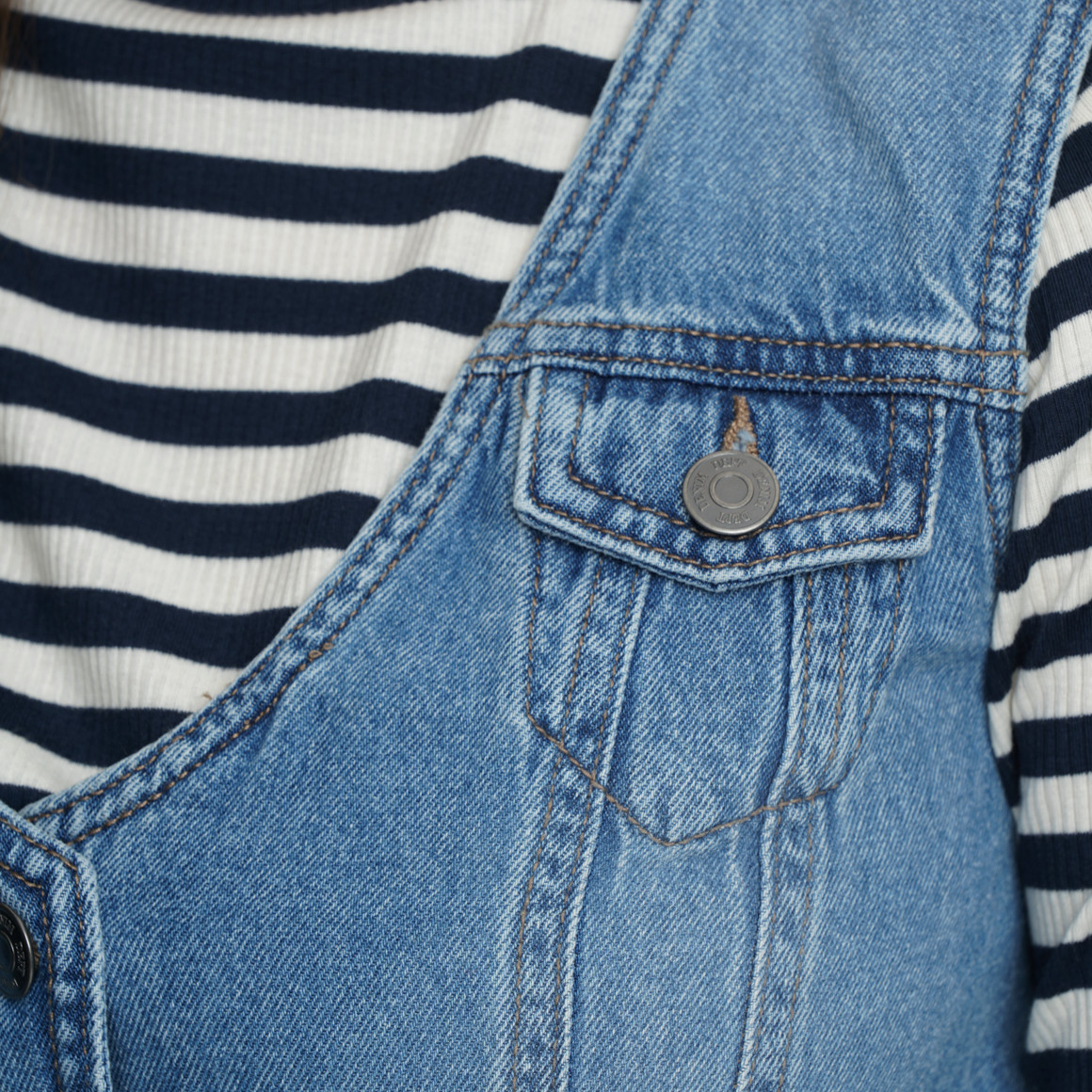 Damen Jeansweste mit Knopfleiste