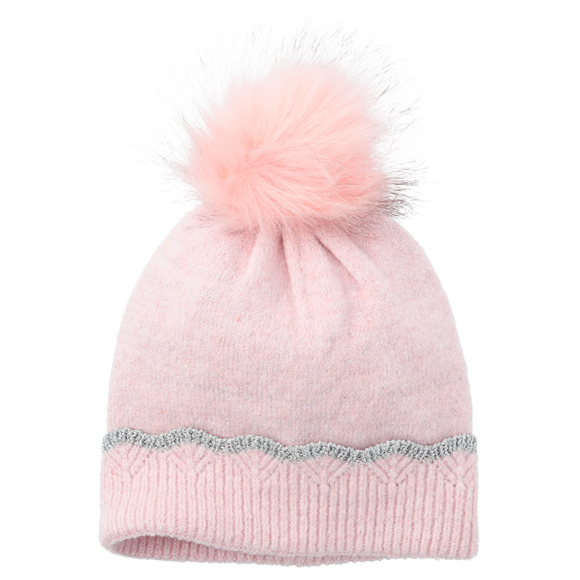 Mädchen Mütze mit Glitzer-Optik