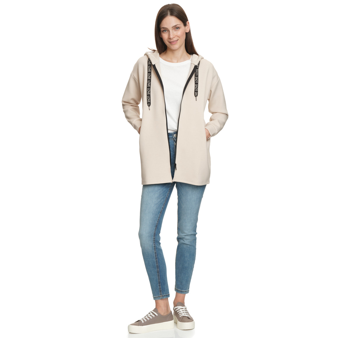 Damen Sweatjacke aus Modal-Mix