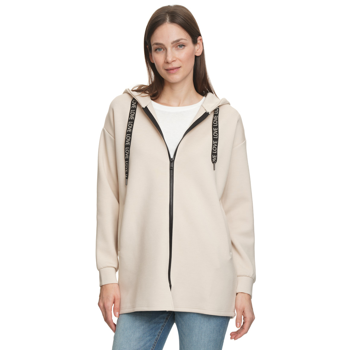 Damen Sweatjacke aus Modal-Mix