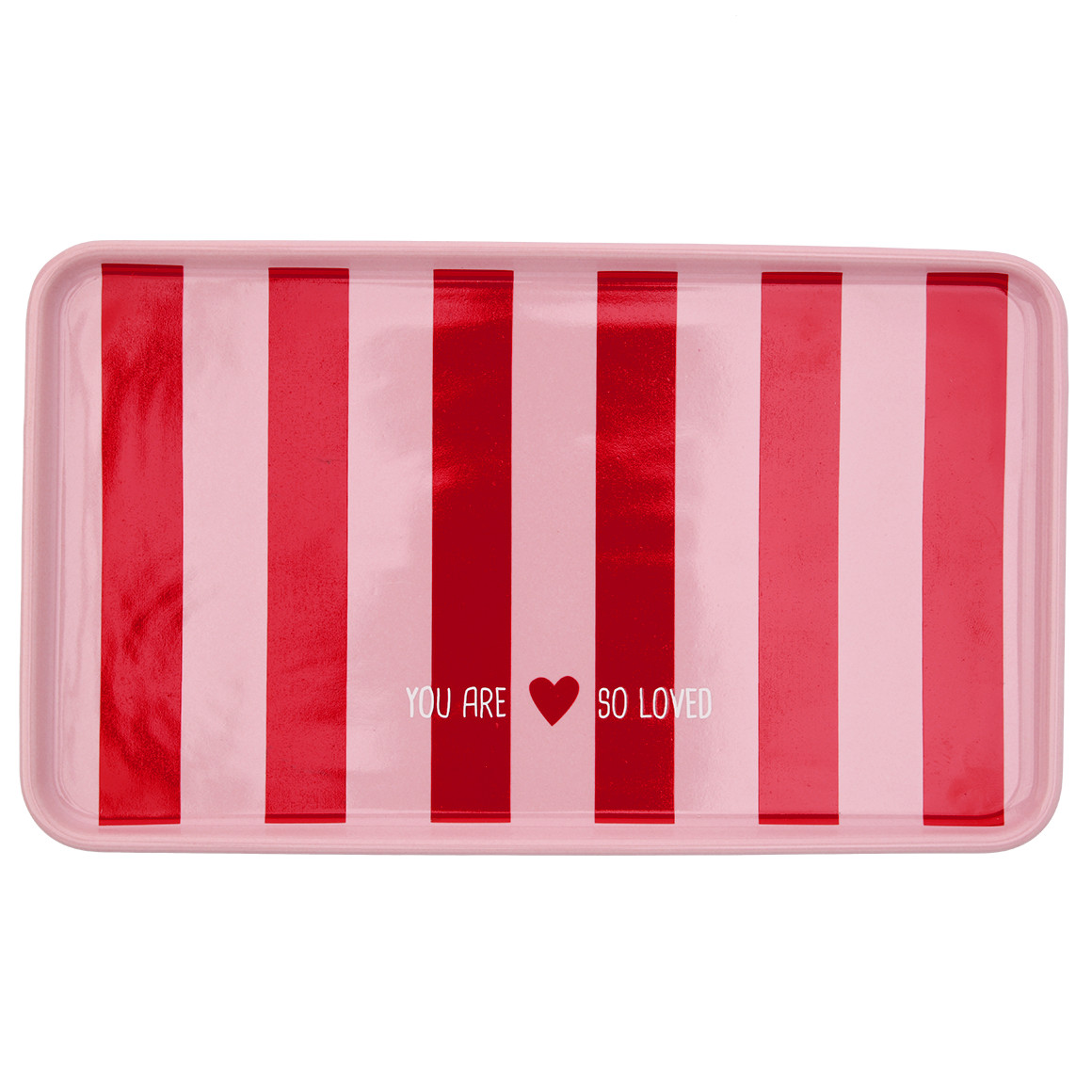 Serveerschaal met gestreept motief