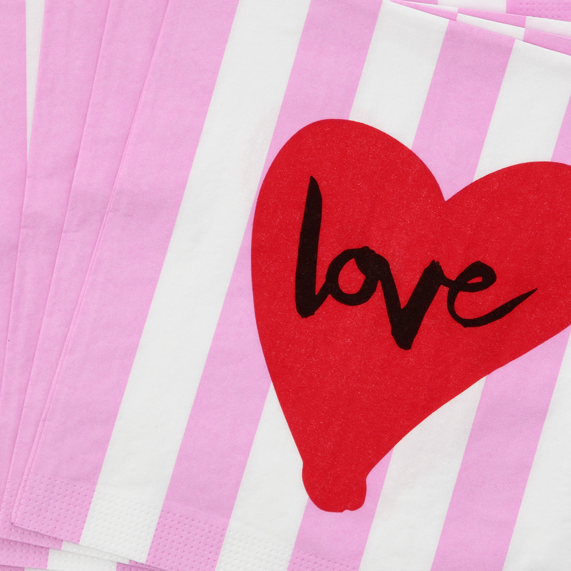 20 servetten met hartmotief