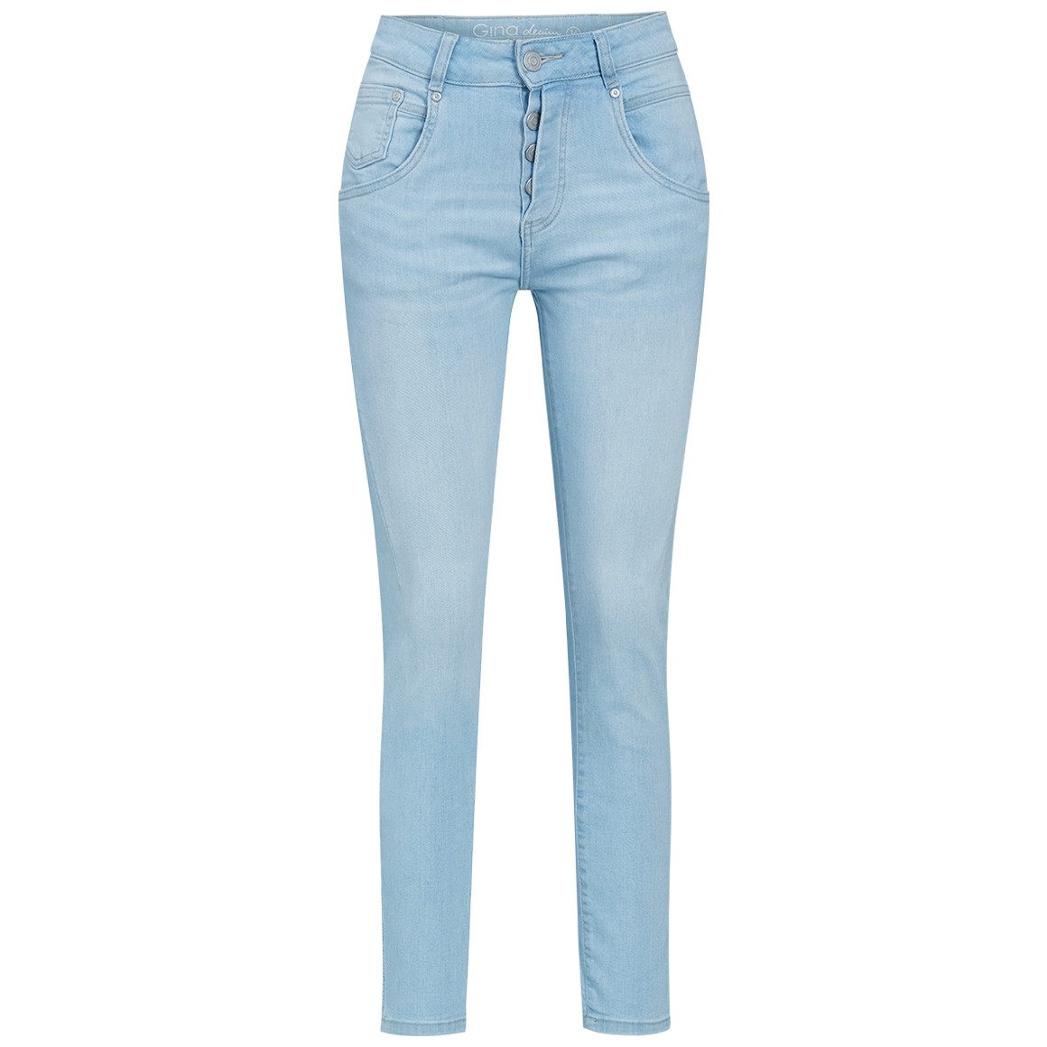Slim-jeans met used-wassing voor dames