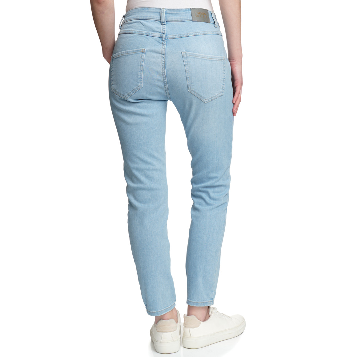 Slim-jeans met used-wassing voor dames