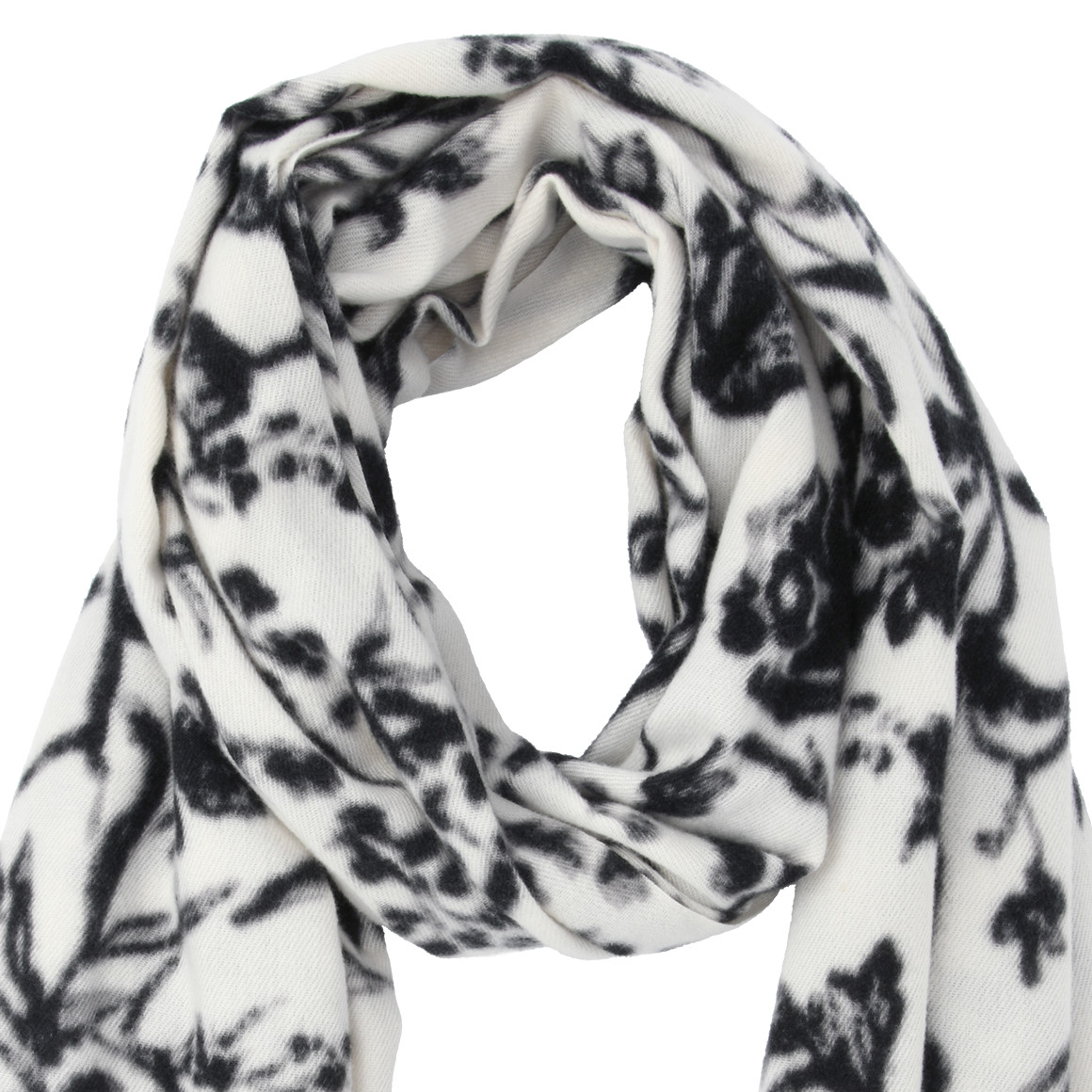 Damen Winterschal mit Fransen