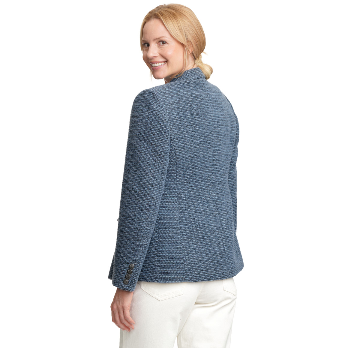 Damen Blazer in Bouclé-Optik