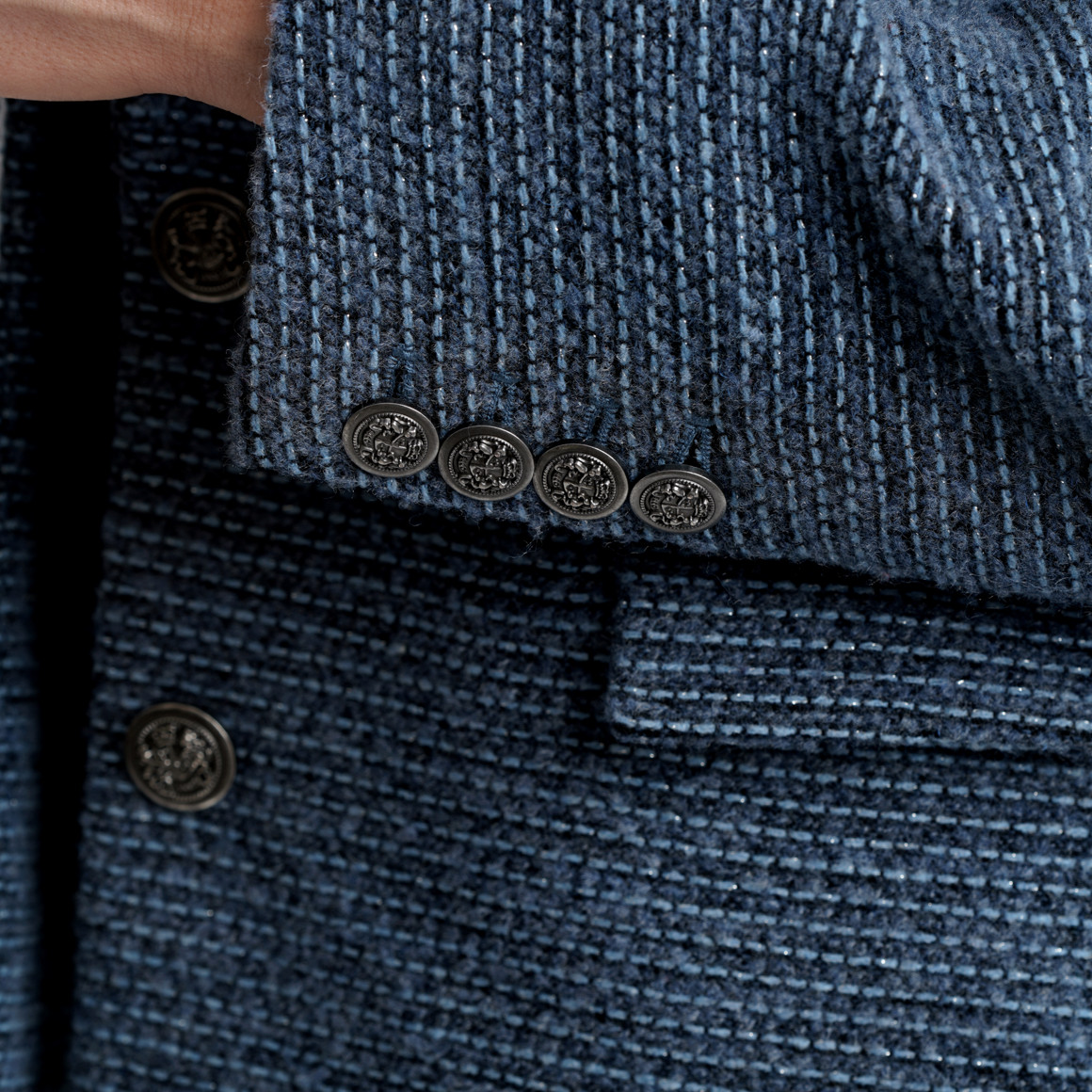 Damen Blazer in Bouclé-Optik