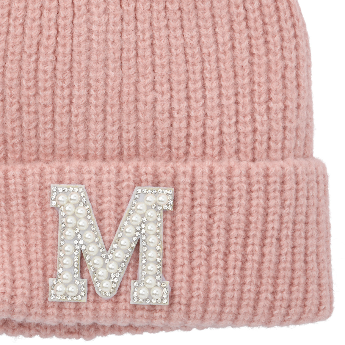 Mädchen Strickmütze mit Glitzer-Applikation