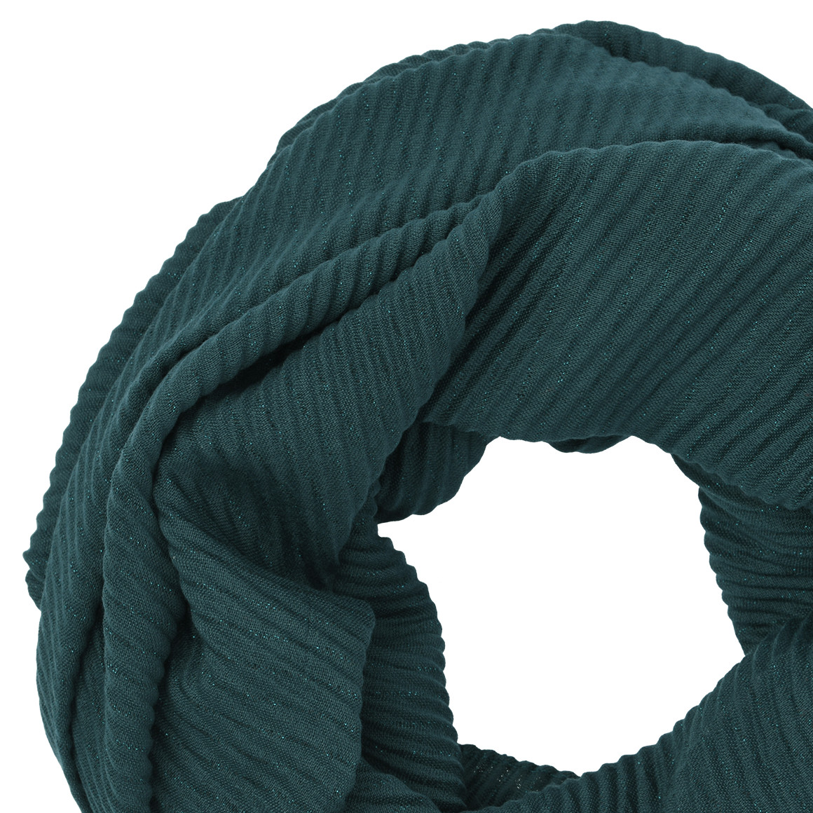 Ronde sjaal met fantasiegaren voor Dames