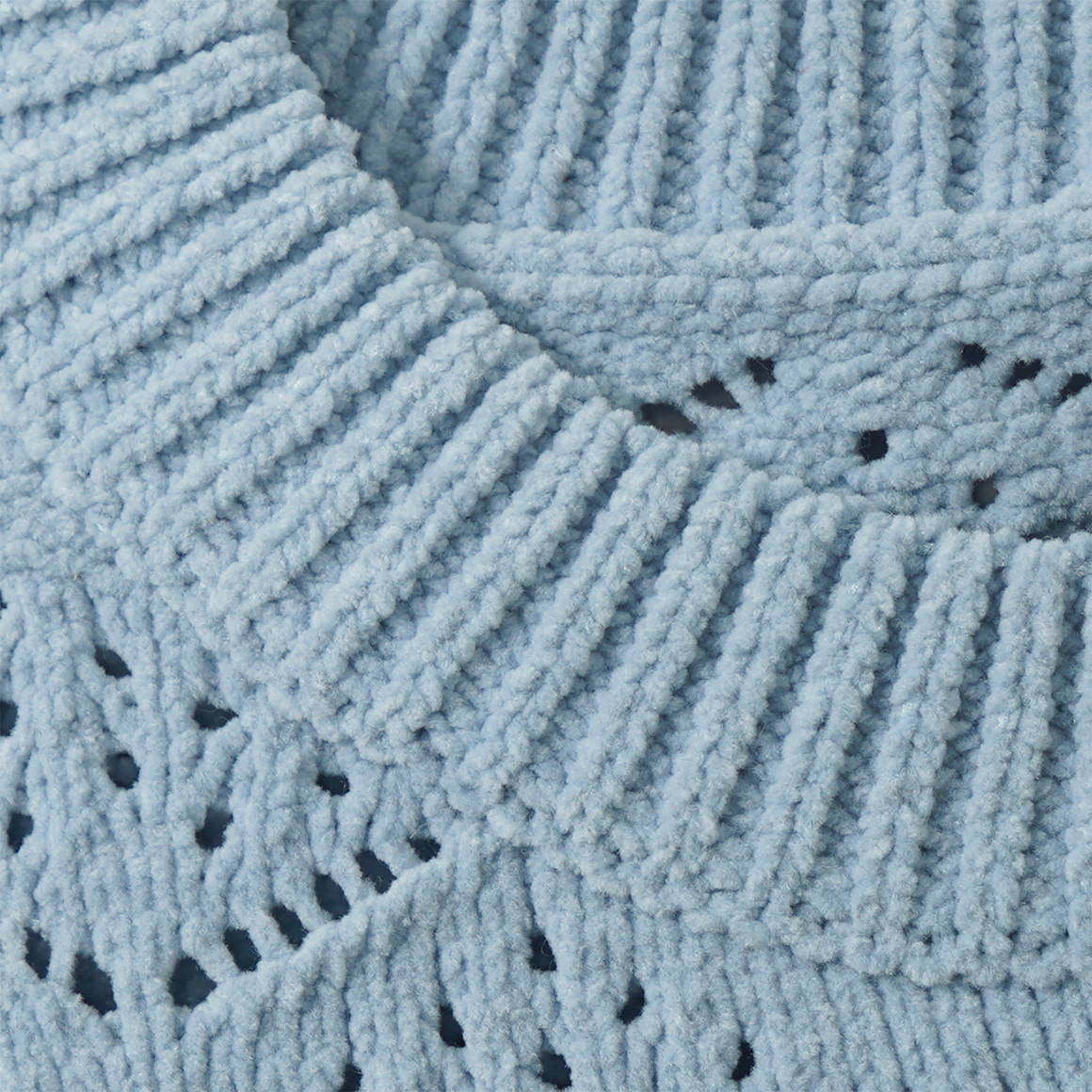 Meisjes gebreide trui met structuurpatroon