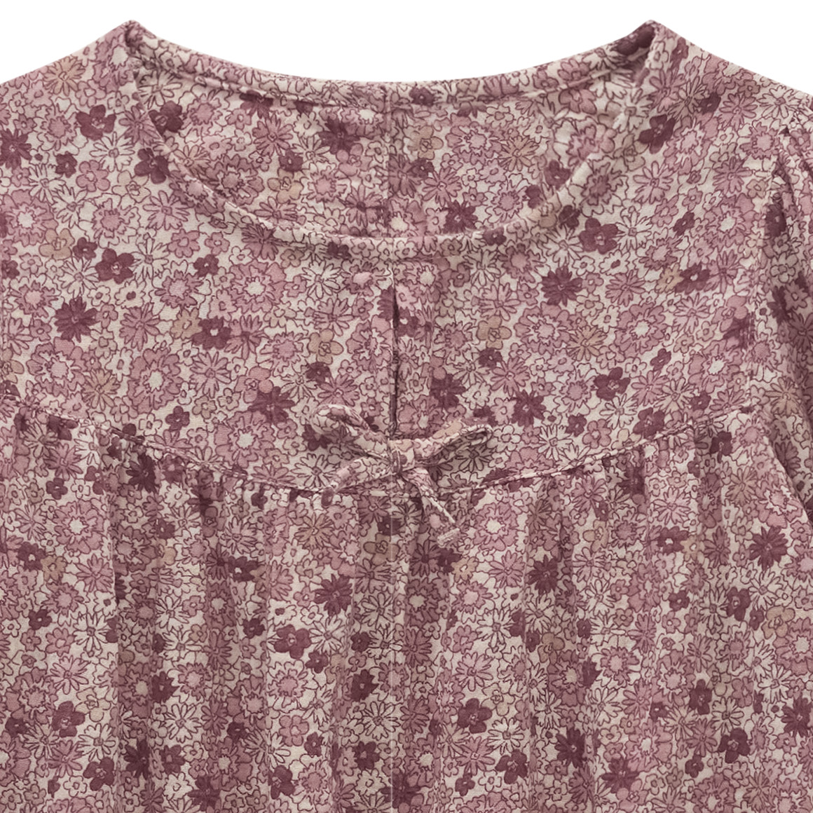 Mädchen Musselin-Bluse im Millefleur-Design