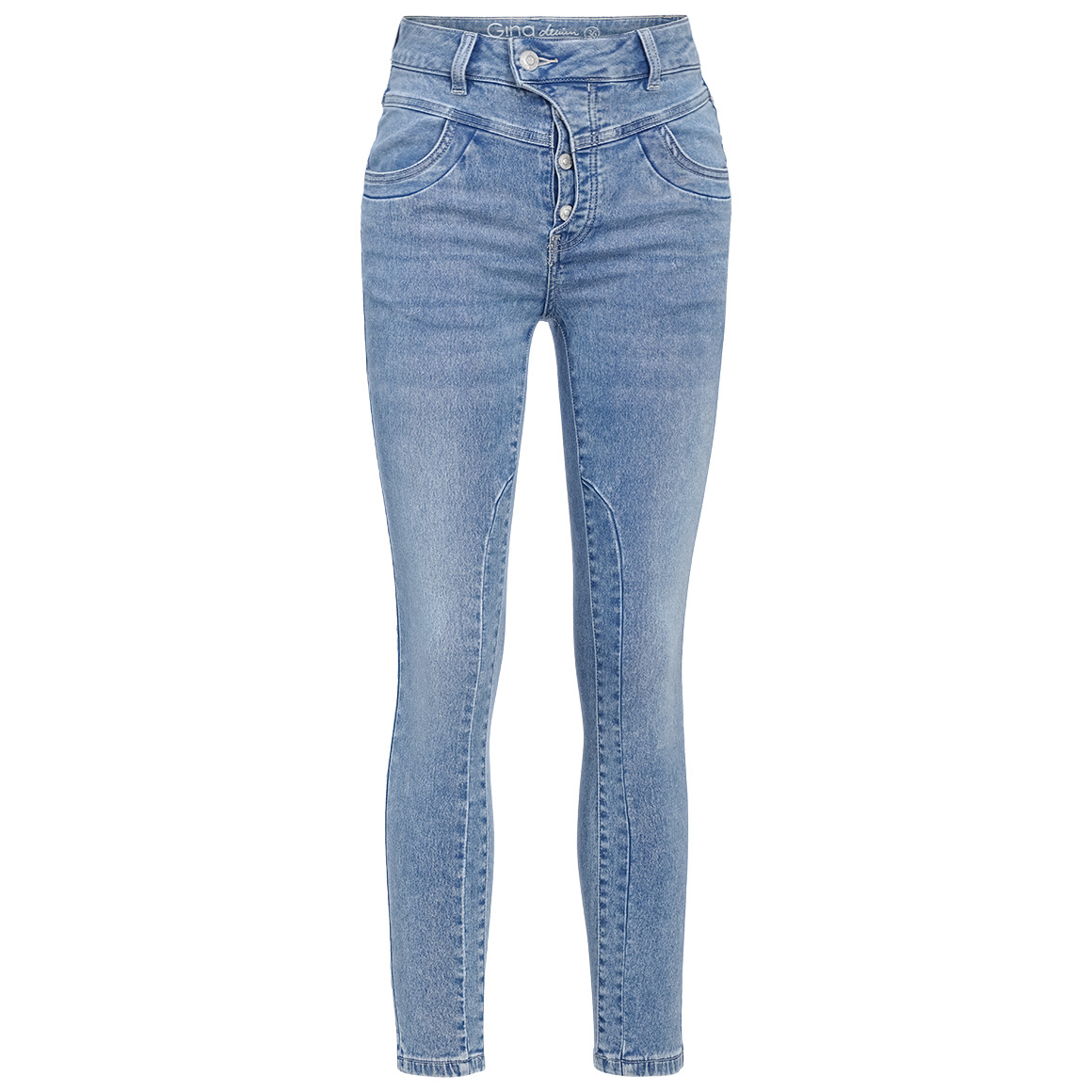 Damen Jeggings mit Used-Waschung