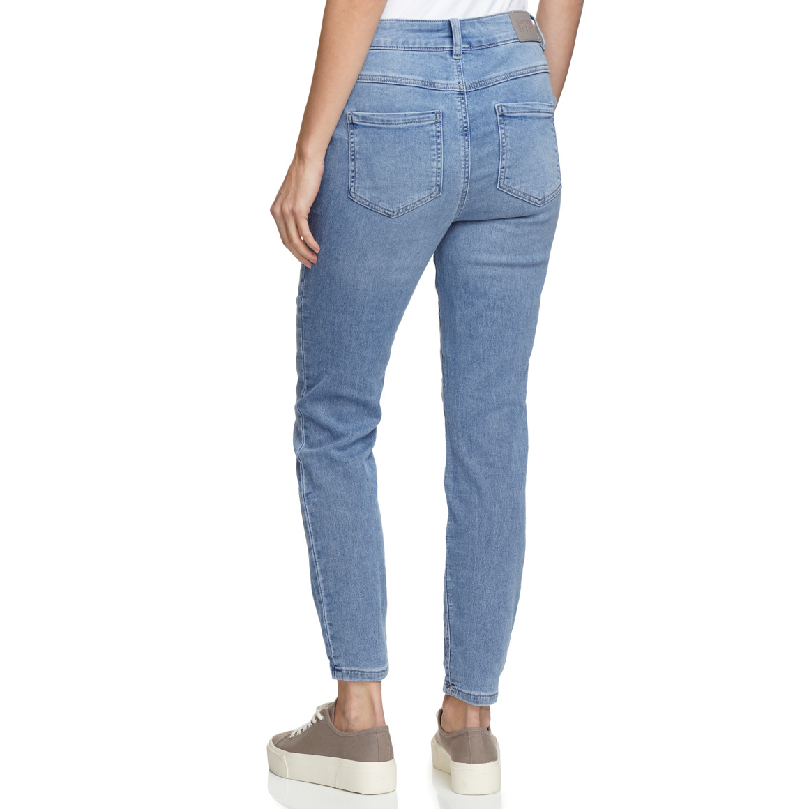 Damen Jeggings mit Used-Waschung