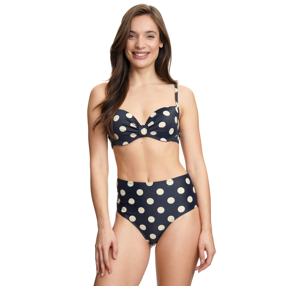 Damen Shape-Bikinipanty mit Punkte-Allover
