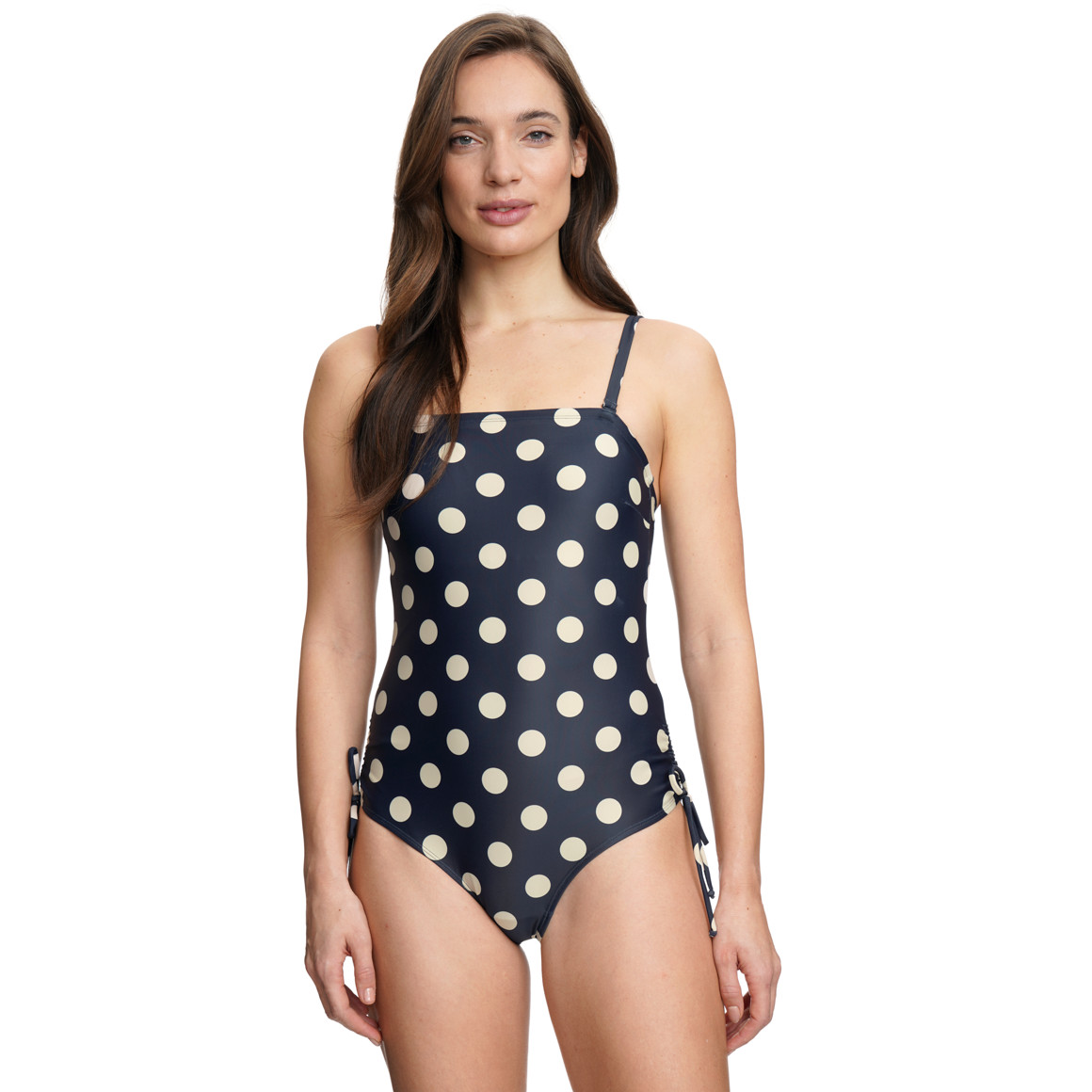 Damen Shape-Badeanzug mit Punkte-Allover