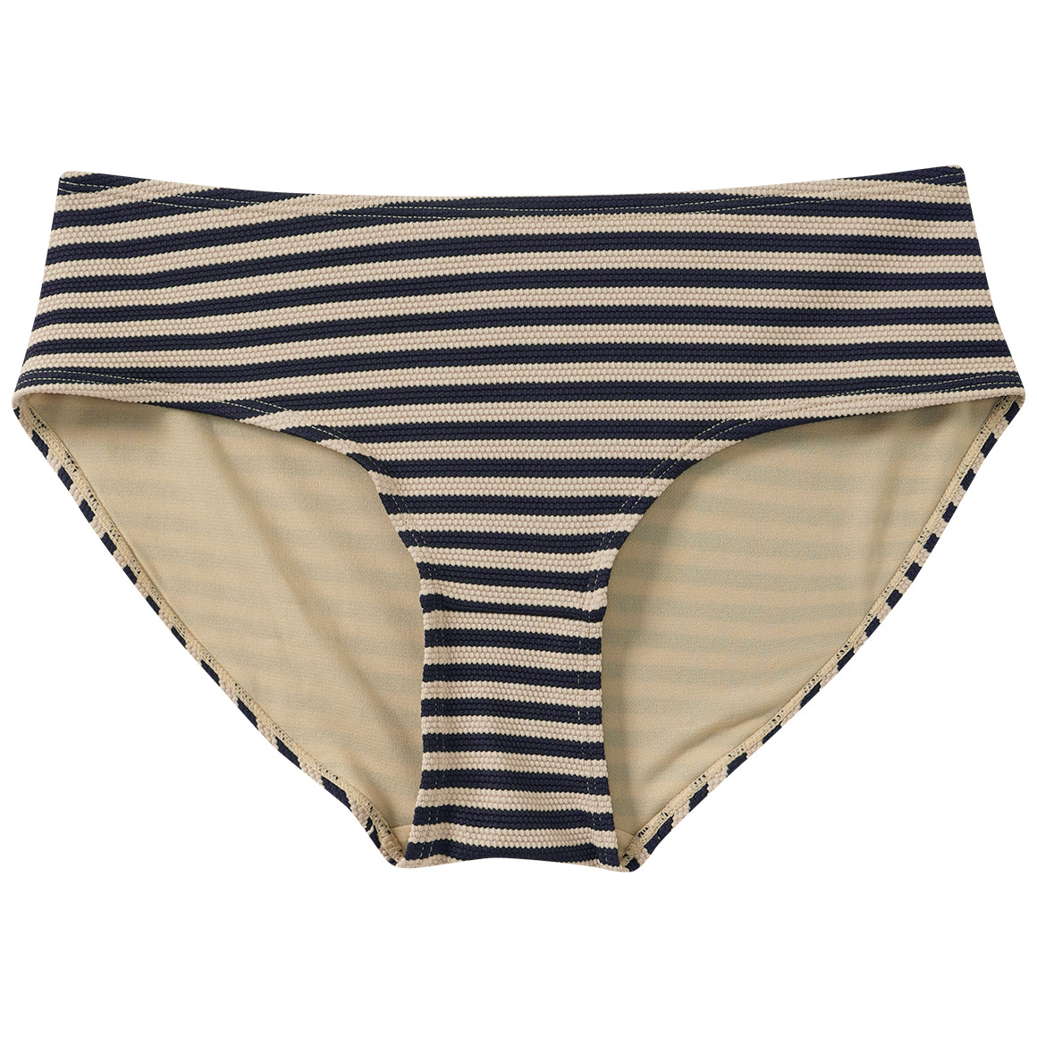 Damen Bikinipanty mit Streifenstruktur