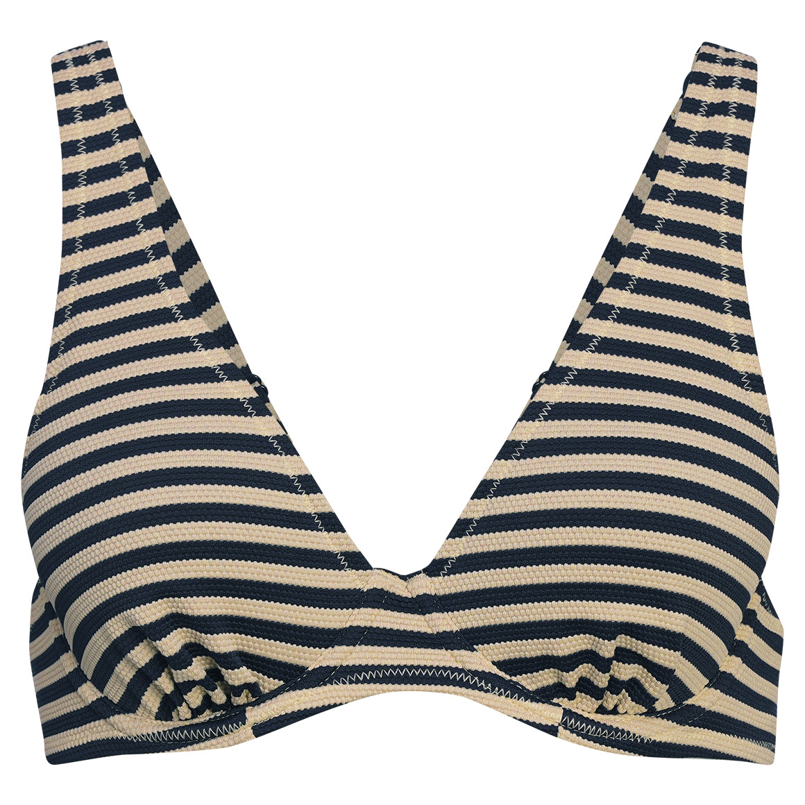 Damen Bikinioberteil mit Streifenstruktur