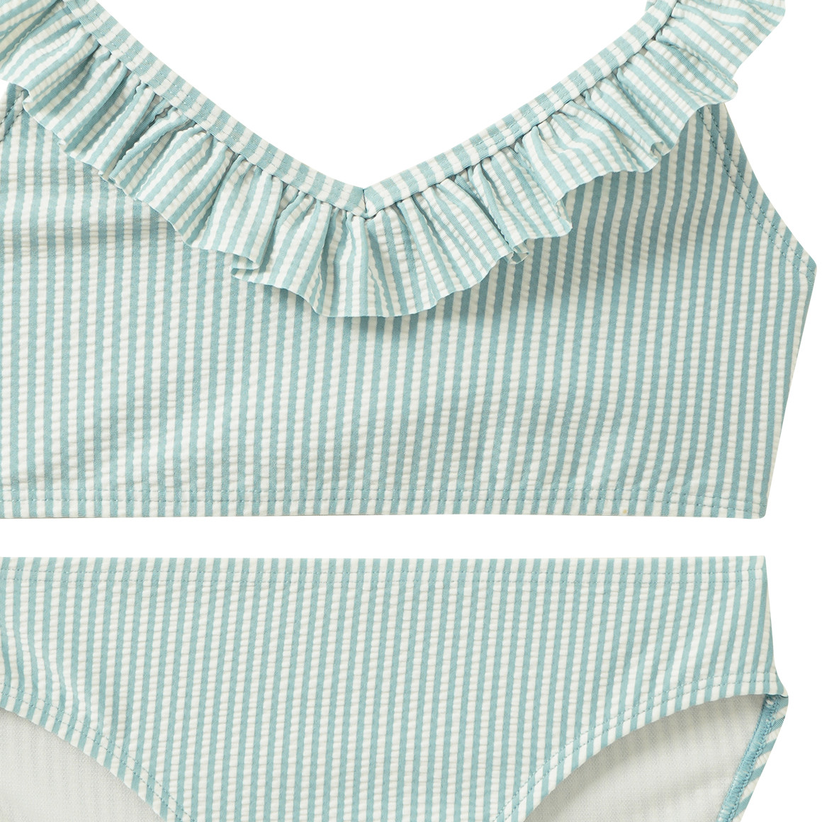 Mädchen Bikini in Seersucker-Qualität