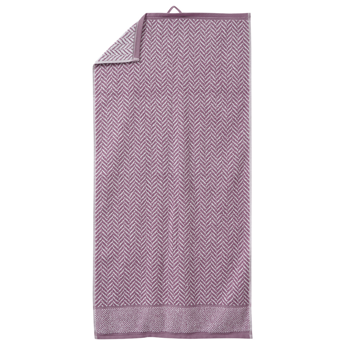 Handtuch mit Fischgrät-Muster