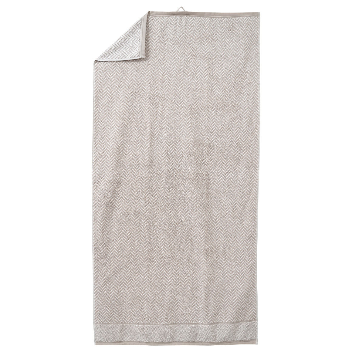 Badhanddoeken met visgraatmotief