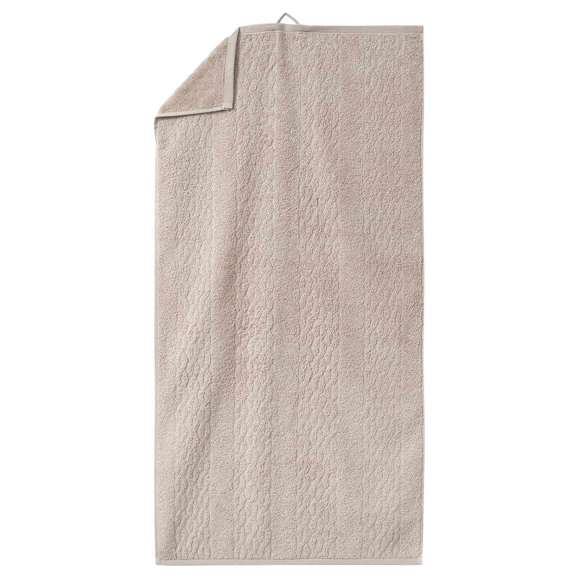 Handdoek met kabelpatroon