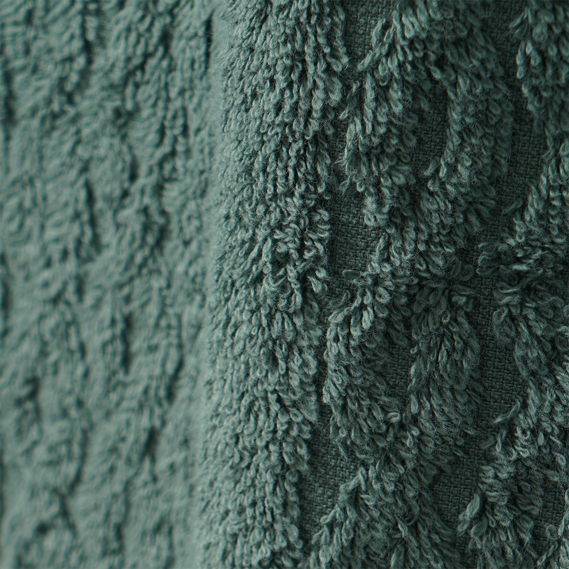 Handdoek met kabelpatroon