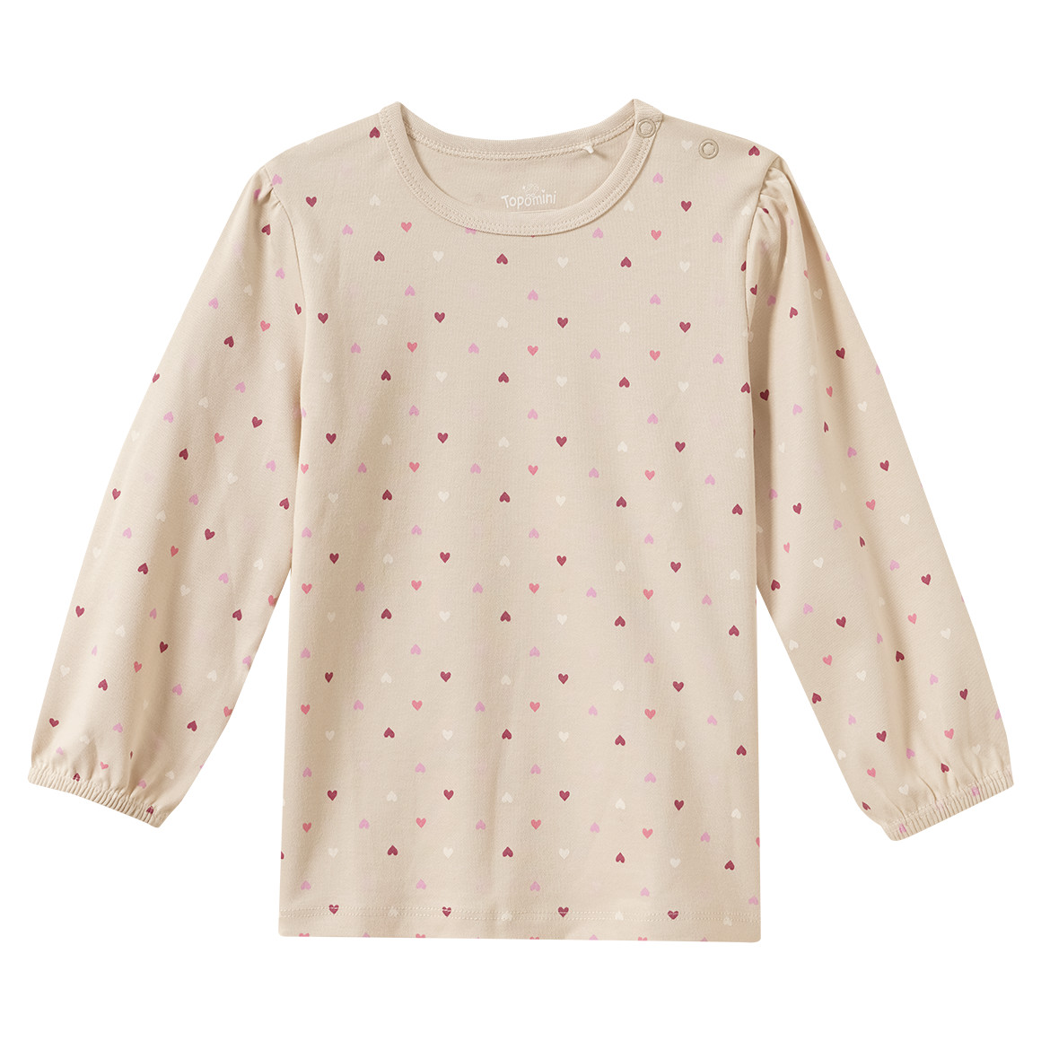 Baby-pyjama met hartjes allover