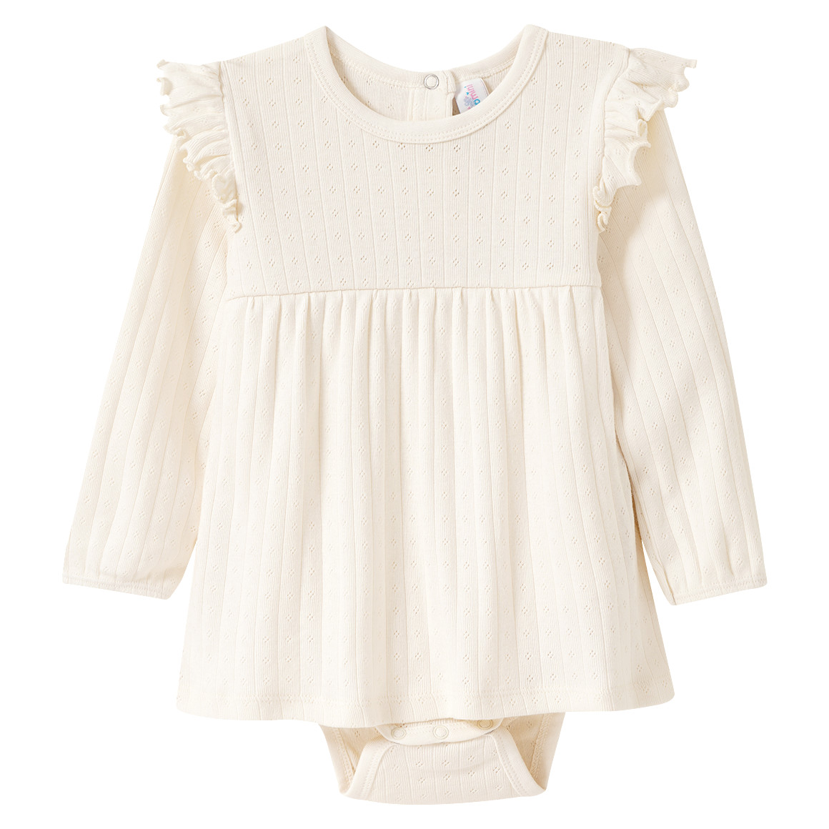 Baby Bodykleid mit Ajour-Muster