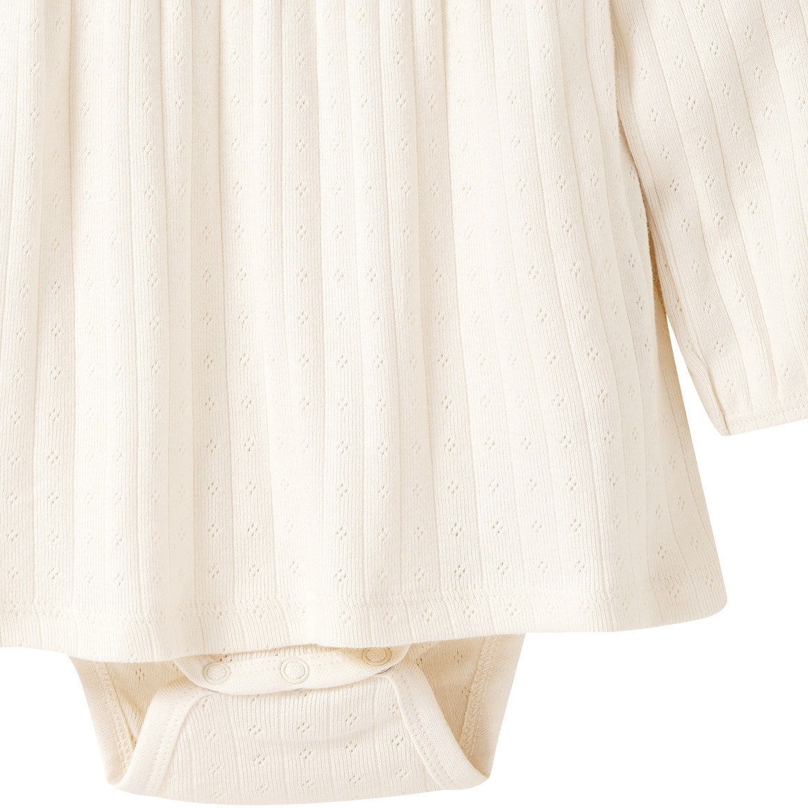 Baby Bodykleid mit Ajour-Muster