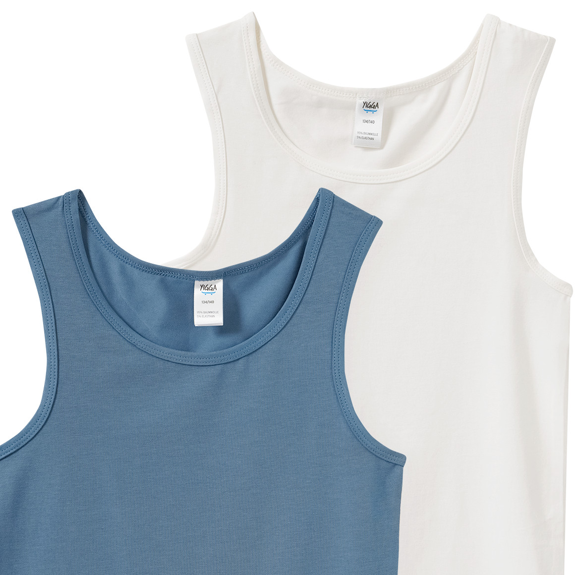 2 jongensonderhemden in een duopak