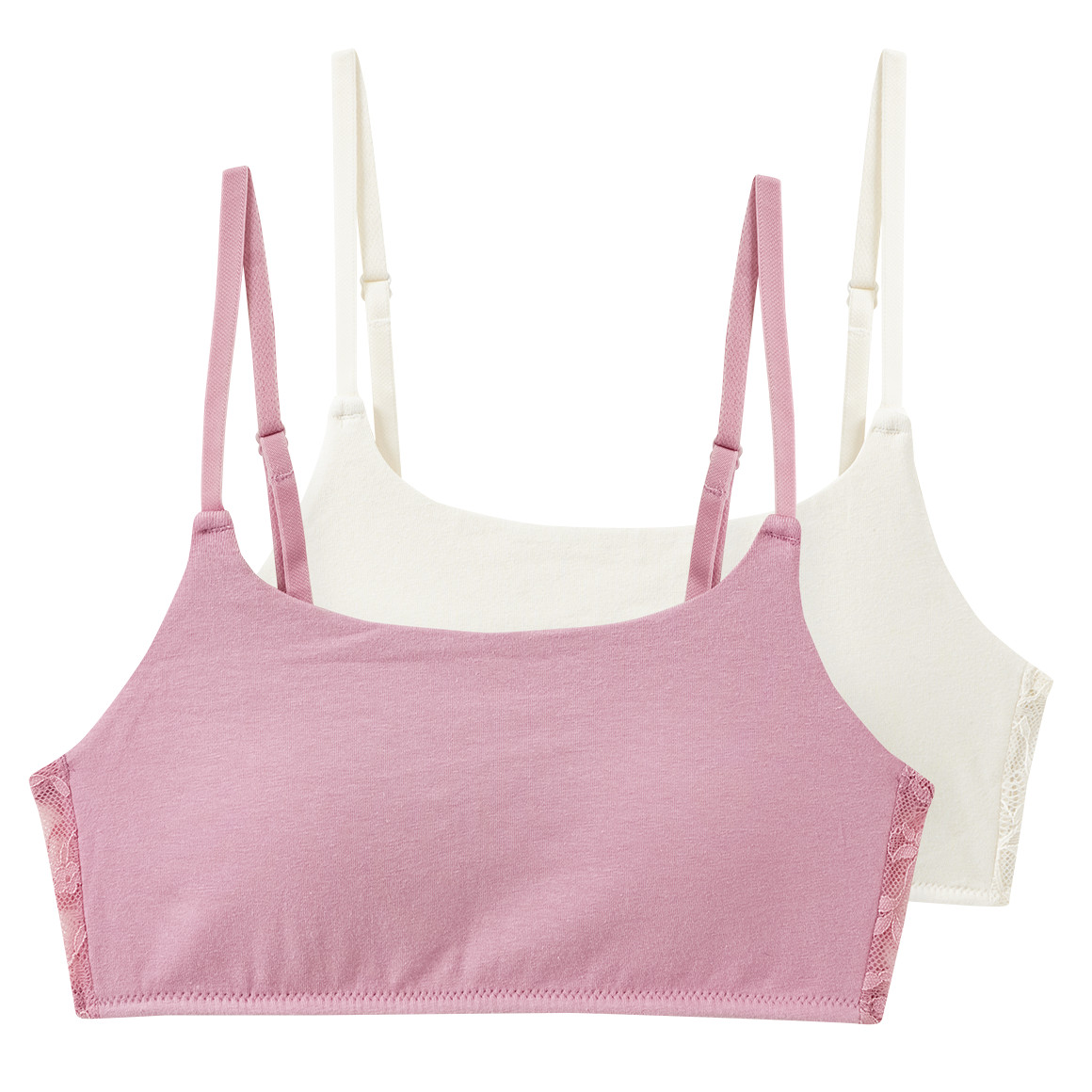 2 bh’s voor meisjes met kant