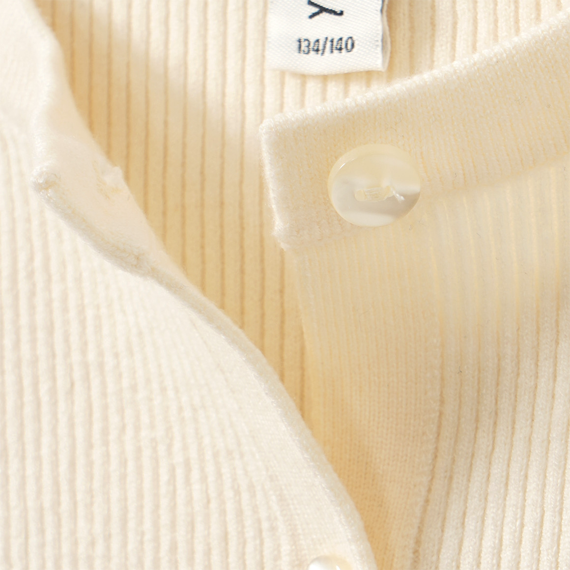 Mädchen Strickjacke mit Rippstruktur