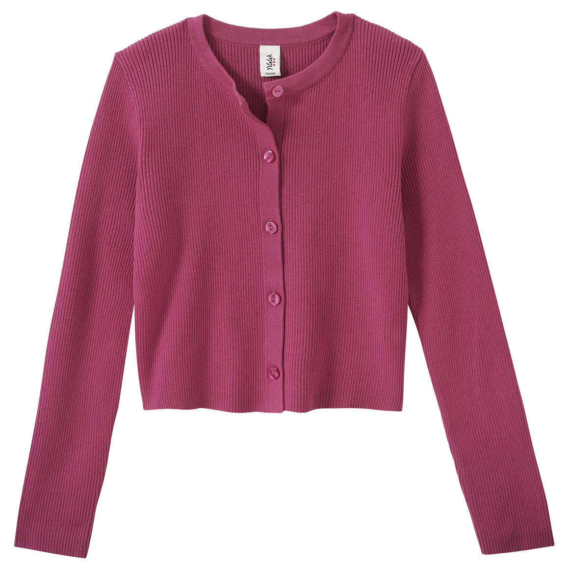 Mädchen Strickjacke mit Rippstruktur