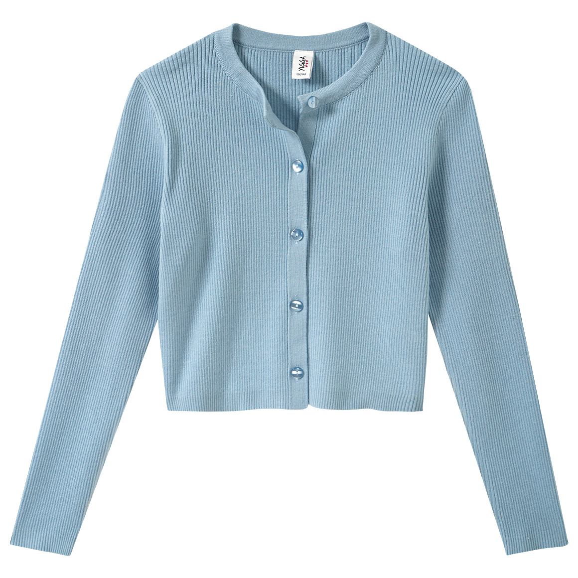 Mädchen Strickjacke mit Rippstruktur