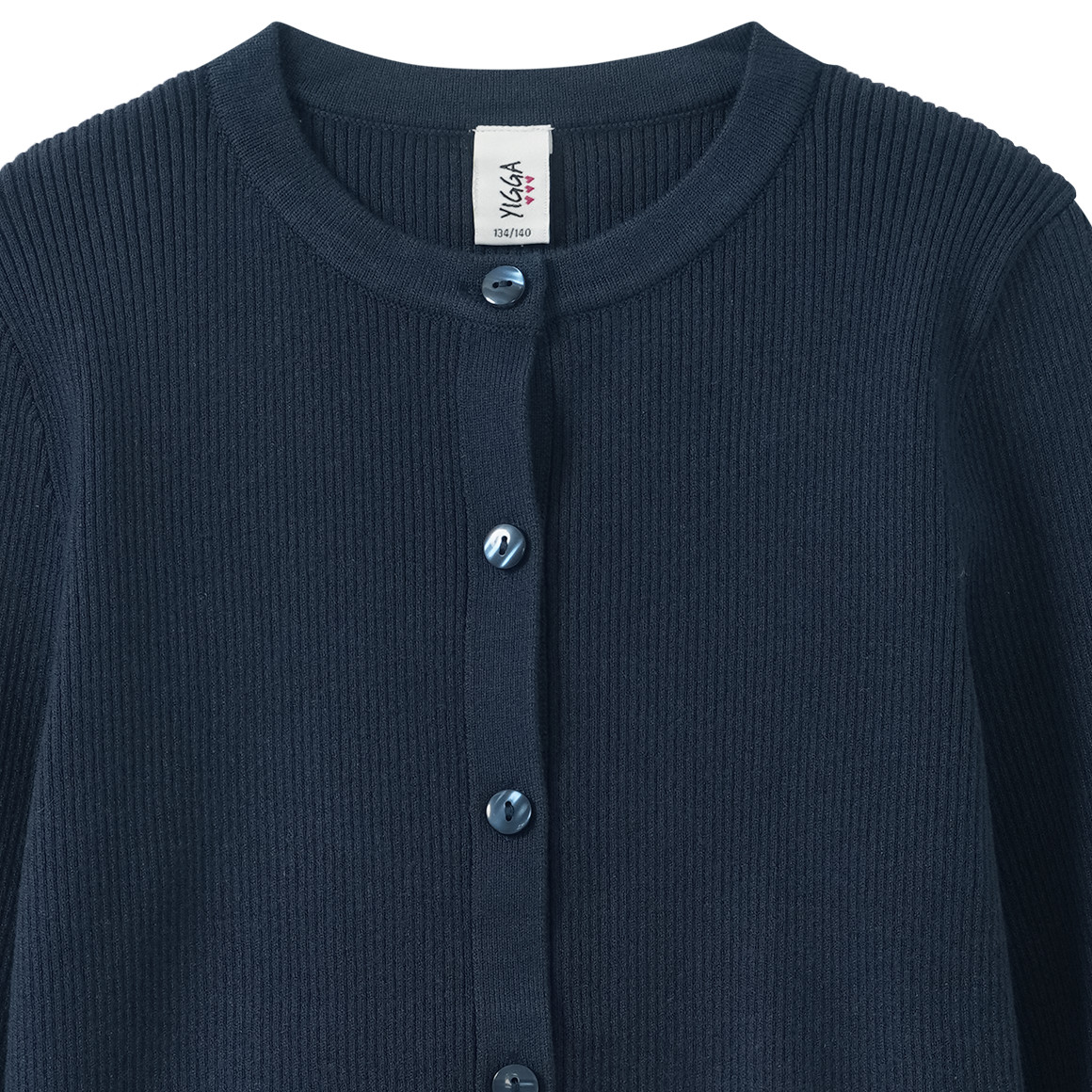 Mädchen Strickjacke mit Rippstruktur