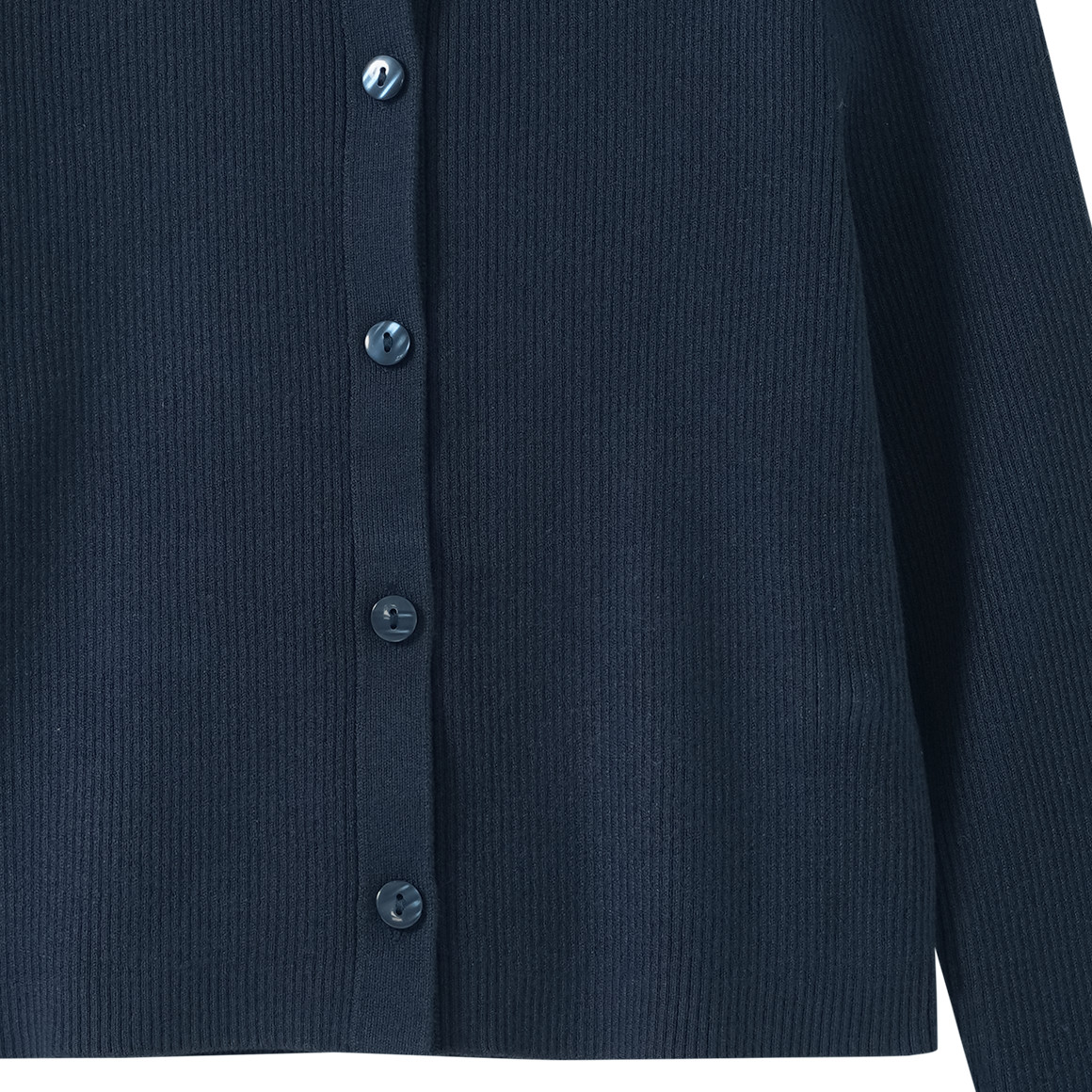 Mädchen Strickjacke mit Rippstruktur